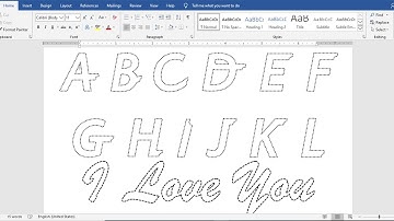 How to make Dotted Typing Design in Microsoft word