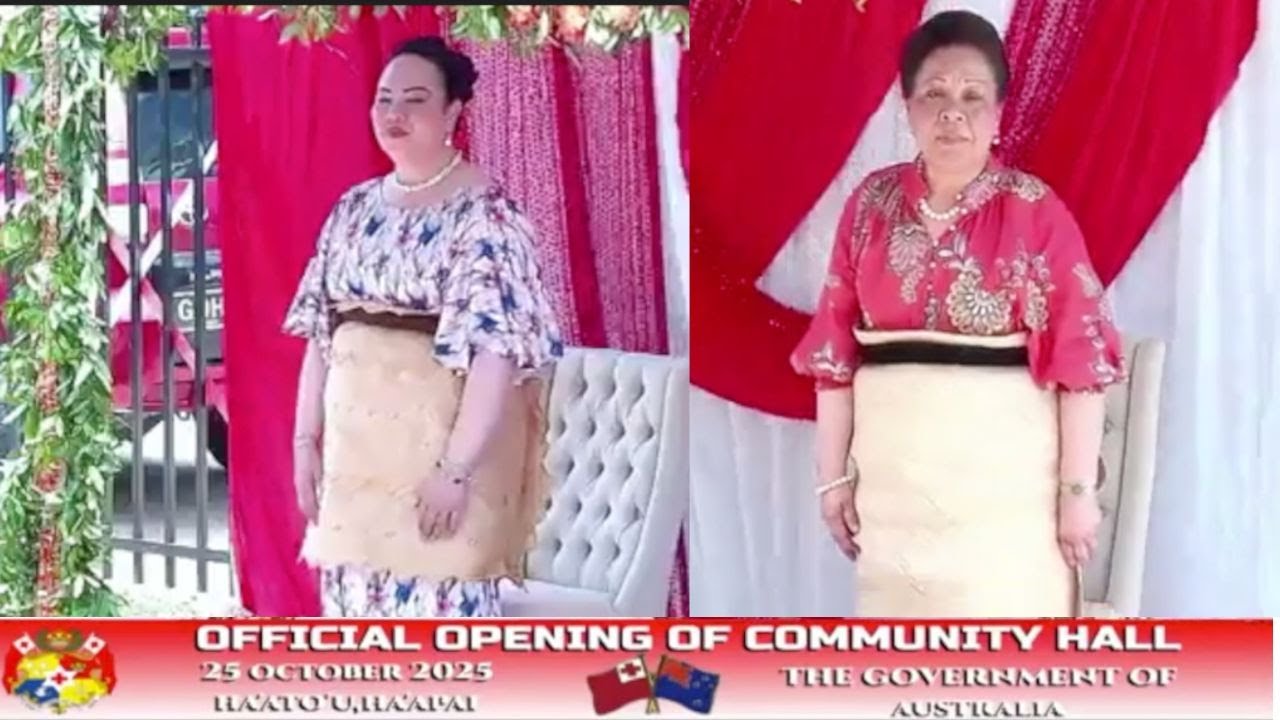 Official Royal Opening of Ha'ato'u Evacuation Multipurpose Community Hall | Ha'apai Kingdom of Tonga