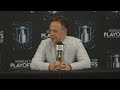 Sturm speaks with the media following 3-1 L vs BUF