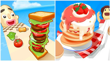 Sandwich Runner vs Pancake Run - (ASMR Game, New Update), Max Level