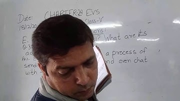 Class V EVS 18 12 2020 by Mr Rupesh , chapter- 24