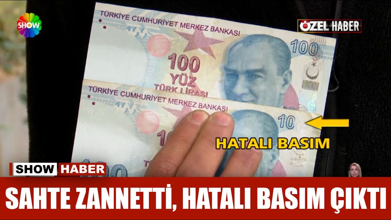 Sahte zannetti, hatalı basım çıktı