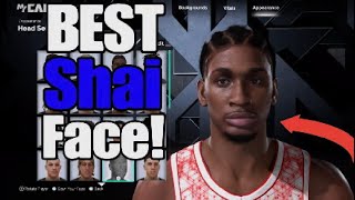 Shai Gilgeous-Alexander Best Face Creation Nba 2K26