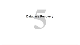 Chapter 05 Database Recovery