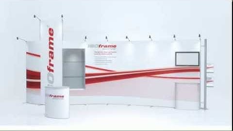 Portable Display Stand - ISOframe Wave