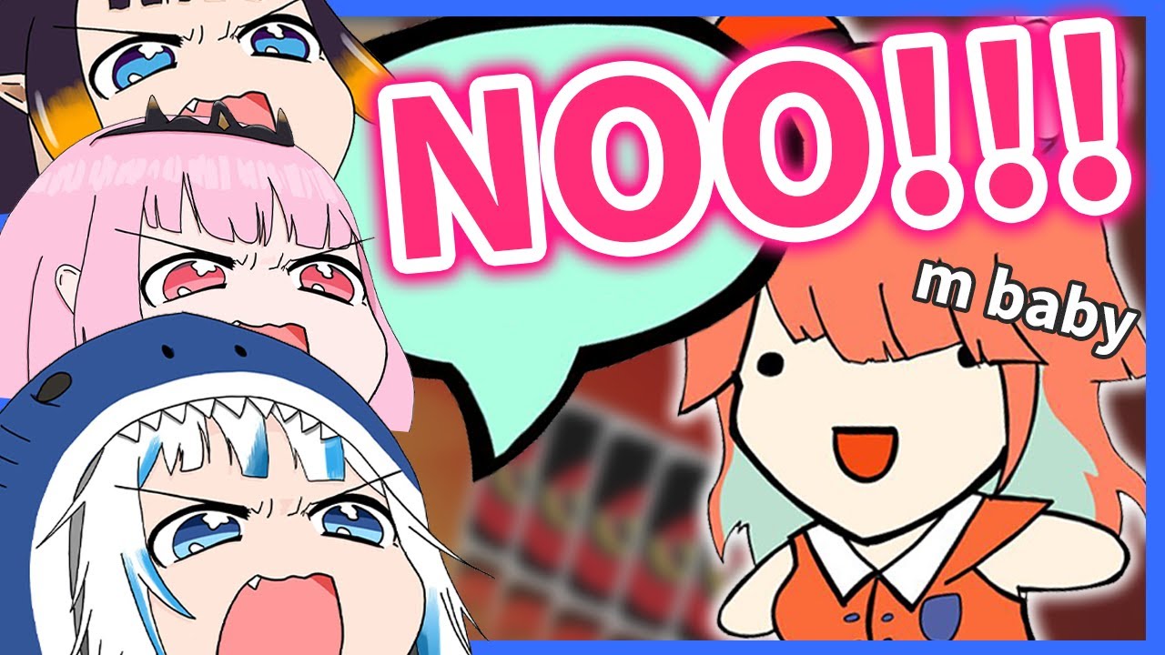 Baby Kiara is too Cursed for the Collab Stream...【Ina / Calli / Kiara / Gura / HololiveEN】