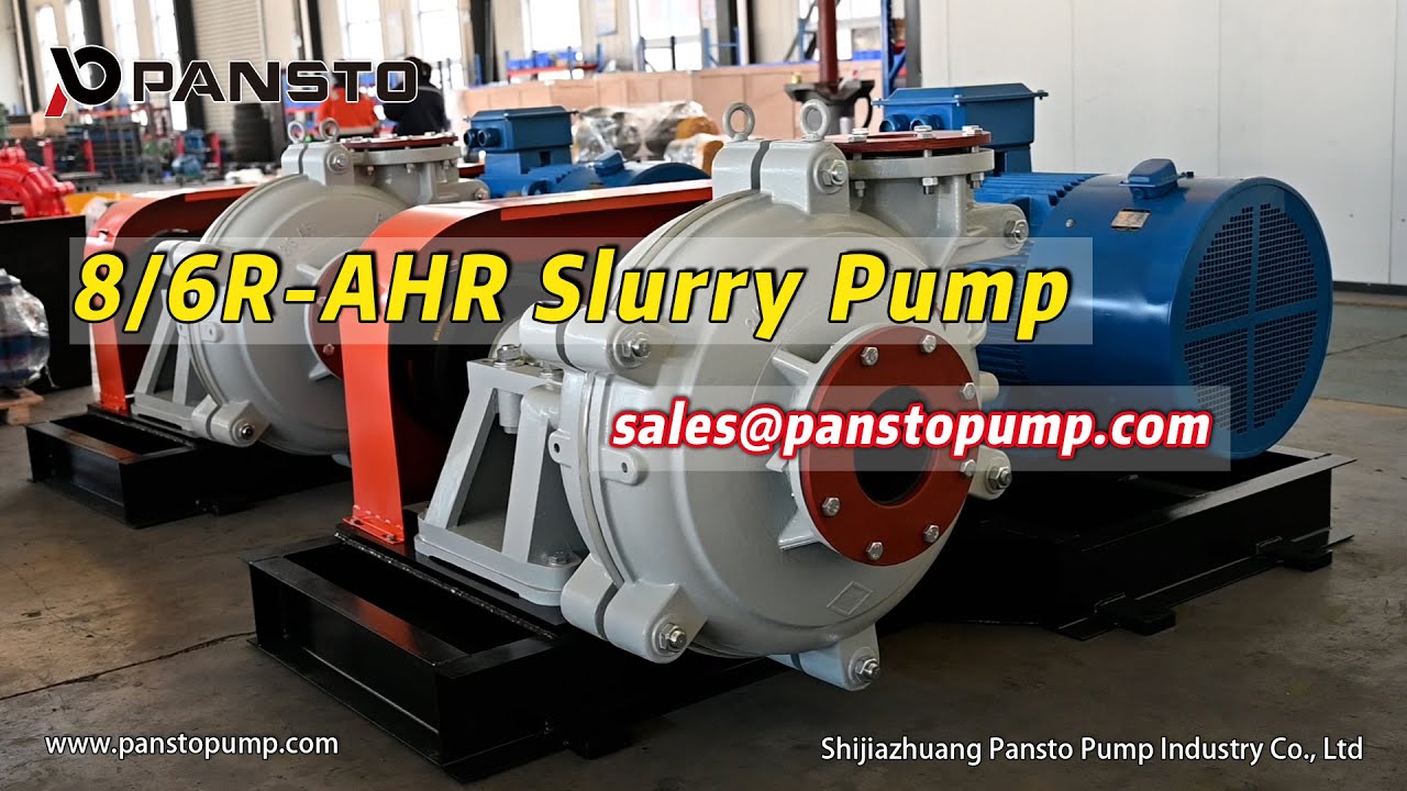 AHR 8/6 Slurry Pump Horizontal Mine Minerals Chrome Industrial Centrifugal Rubber Sand Slurry Pump