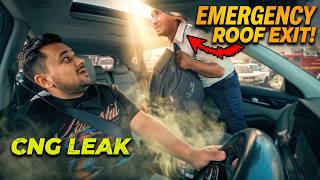 Sunroof से कूदा इंसान! Fake CNG Leak Prank का अंजाम