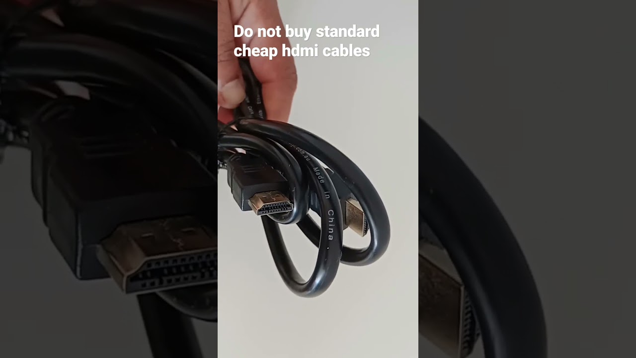 Не покупайте стандартные дешевые кабели HDMI