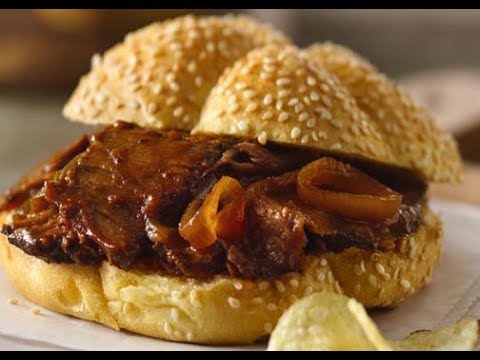 Slow Cooker Barbecue Beef Sandwich