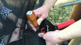 How To Repair Trampoline Springs - V-ring Repair