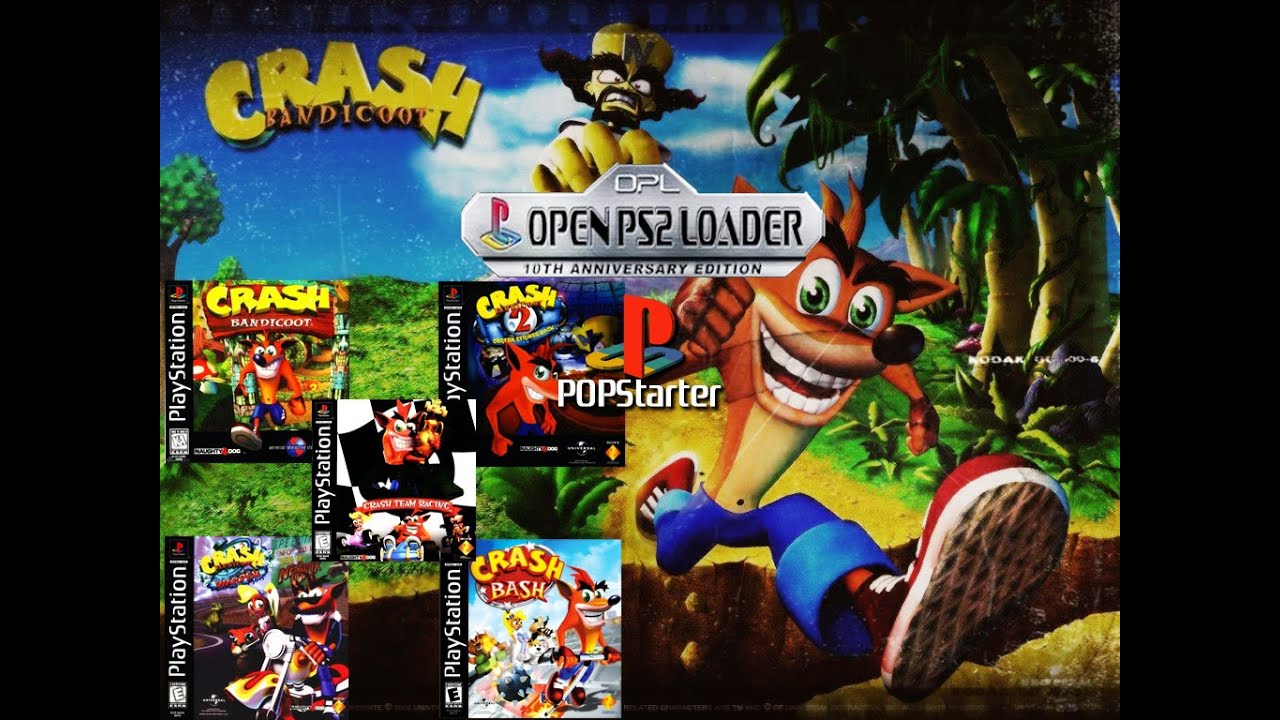 Crash Bandicoot 1 2 3 Bash e Racing VCD Popstarter 1,79 GB Download