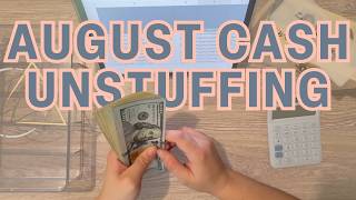 First August Cash Unstuffing || Weeks 1 & 2 Spending || Finally Editing/Posting Pre-Baby Videos!