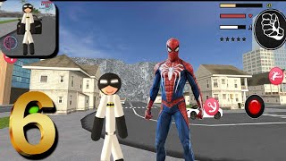 Batman Stickman Rope Hero Gangster City #6 Android Gameplay screenshot 4