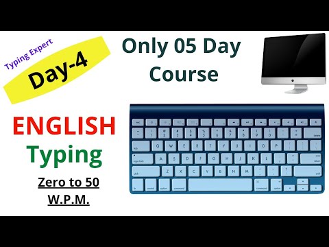 (Day-4) | How to learn typing | learn English Typing | typing kaise ...