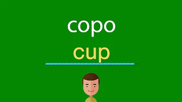 Como e copos em inglês?