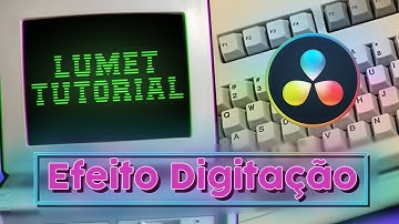 Como Fazer Efeito DIGITAÇÃO no DaVinci Resolve - Tutorial Em Português do Brasil