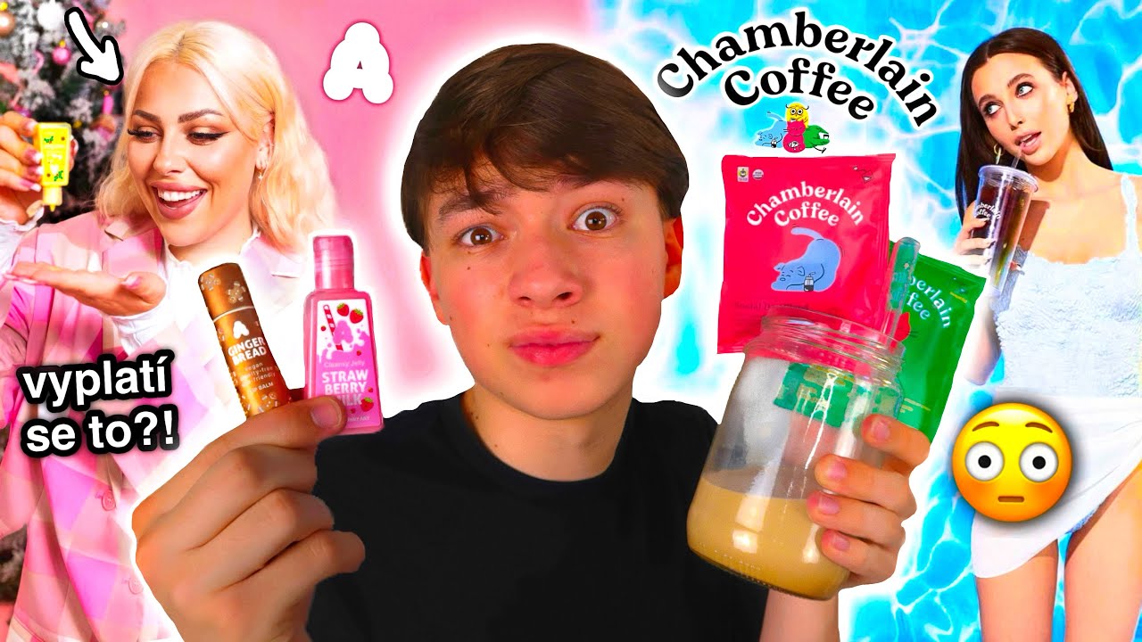 TESTUJU POPULÁRNÍ PRODUKTY OD INFLUENCERŮ: NotSoFunnyAny & Chamberlain Coffee!✨