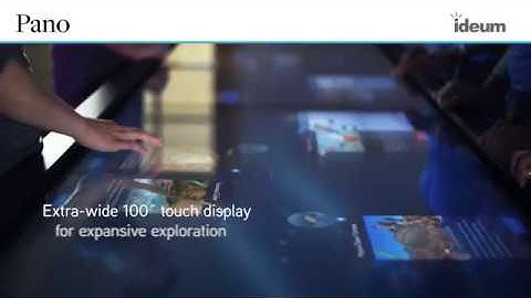 The Pano, 100" Multitouch Table