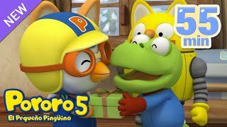 [55min] Pororo La Serie 5 | ES DIVERTIDO JUGAR EN CASA | S5 EP17~21 | Pororo en Español