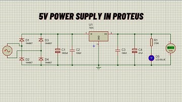5V power supply in Proteus/Understanding the 5V Power Supply in Proteus