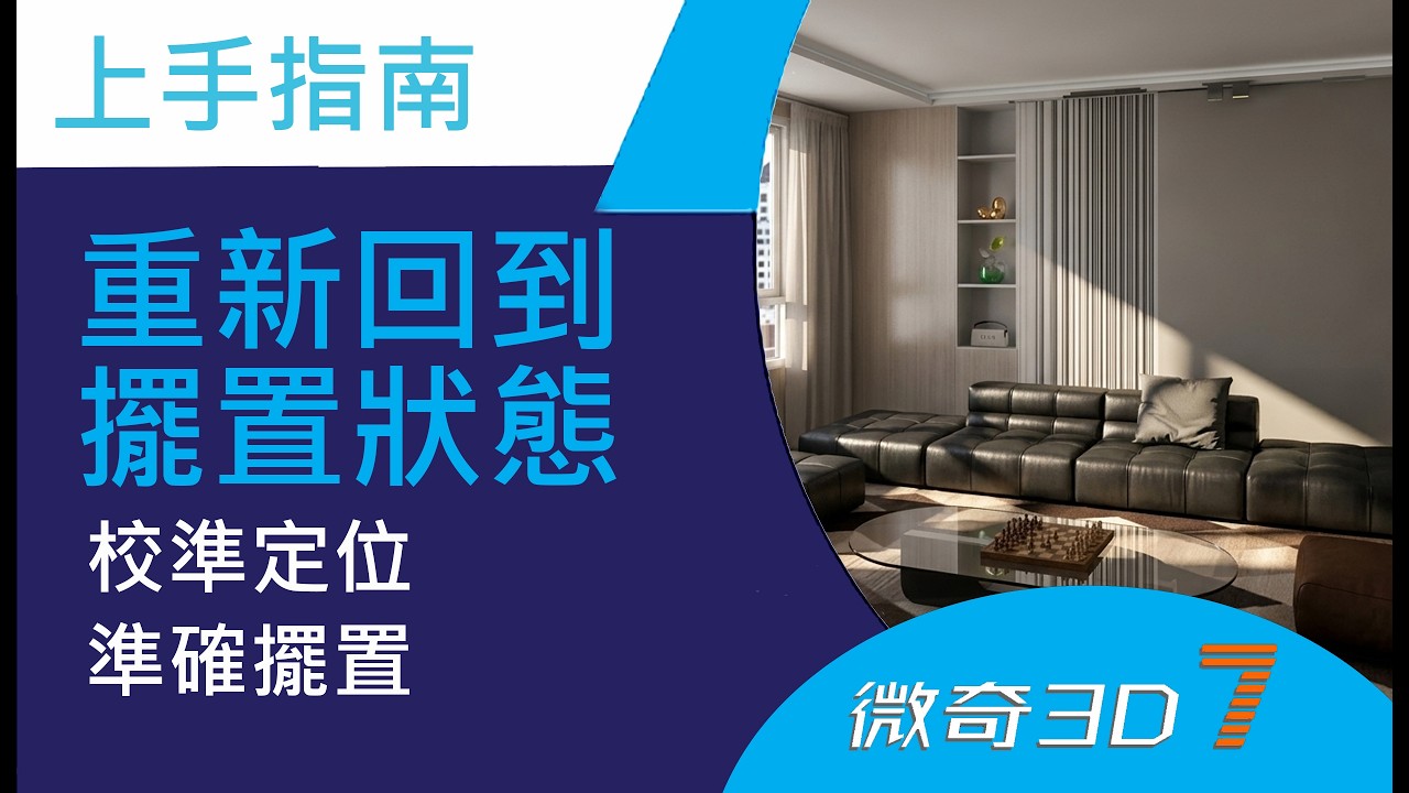 4. 重新回到擺置狀態