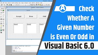 Check whether a given number is even or odd in visual basic 6