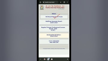 CCSU old result cheek kare | #ccs #ccsu #shorts