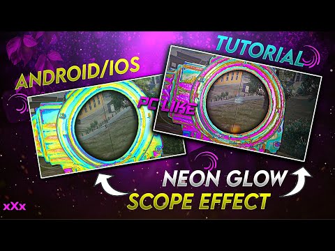 AE Like Neon Glow Scope Effect in Android🔥 | Alight motion Tutorial Xml+Preset | bgmi velocity