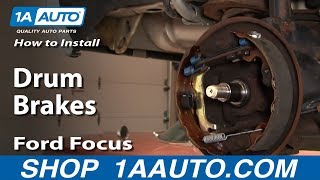 How To Replace Rear Drum Brakes 00 08 Ford Focus Sedan Hatchback Wagon Youtube
