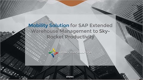Webinar: Modern Mobile Solution for SAP EWM
