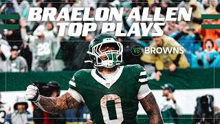Details Braelon Allen Puts the Jets on His BACK | Top Plays vs Browns Guide
