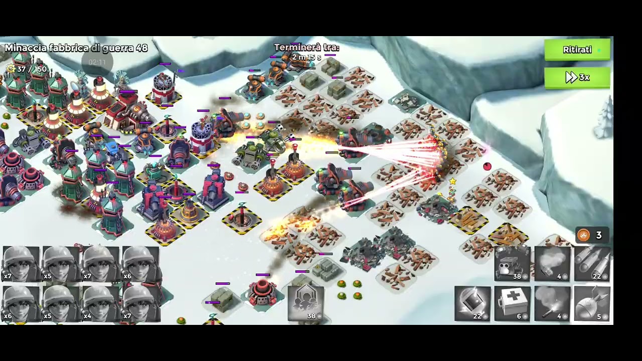 War Factory, level 48, 1st attack