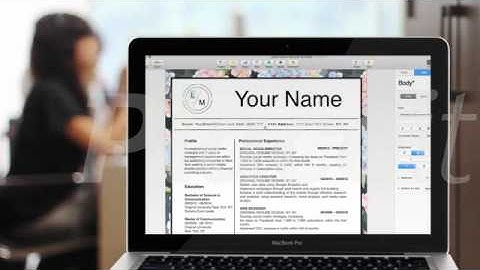 Leslie Mason Beautiful Resume Template Editing in Apple Pages