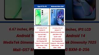 Oppo K12x 5G vs Motorola Moto G64 Comparison #shorts #short #oppok12x5g #motog64