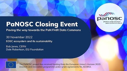 07 - PaNOSC Closing Event: EOSC ecosystem and its sustainability - 30.11.2022