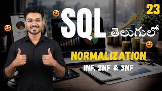 SQL Normalization Explained in Telugu 🔥| 1NF 2NF 3NF with Real Time Examples