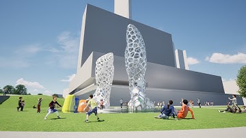 Tai Chi _ Public Art | Hong Kong | Twinmotion | animation