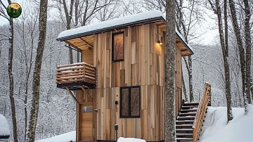 Step By Step: A Man Builds A Handcrafted House From Recycled Pallet Wood