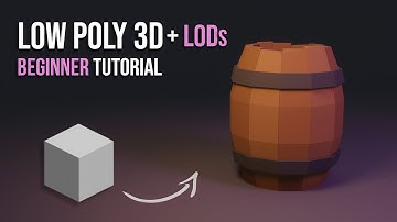 How to create Low Poly Barrel in Blender | Beginner 3D Tutorial