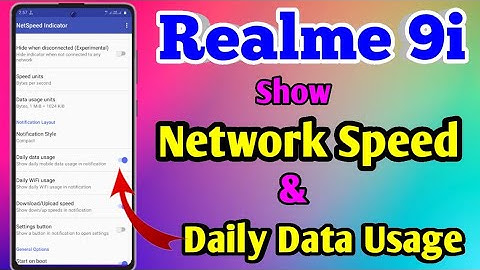 How To Show Daily Data Usage In Realme 9i | Realme 9i Show Daily Data Usage