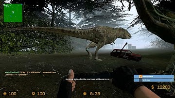 Counter Strike Source Zombie Escape mod online gameplay on the Lost World redux map
