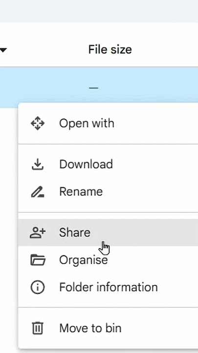 How to create Google Drive link to share files