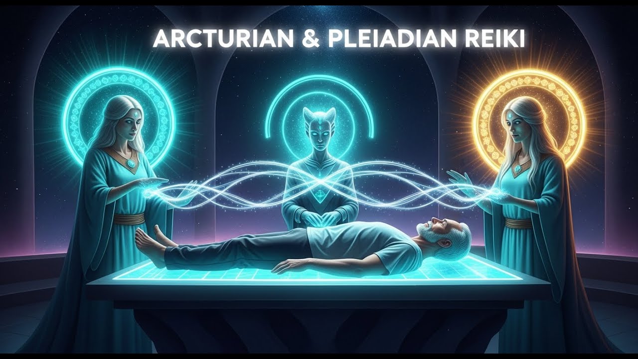 Arcturian Med Bed Healing - DNA Repair, Aura Renewal & Spiritual Balance Sleep, Night Healing