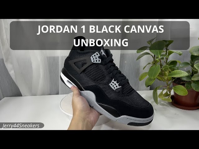 AIR JORDAN 4 BLACK CANVAS REVIEW & ON FEET 