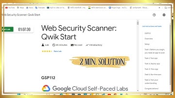 Web Security Scanner: Qwik Start | GSP112 | Arcade labs 2 min. solutions | #qwiklabs #arcade #wow