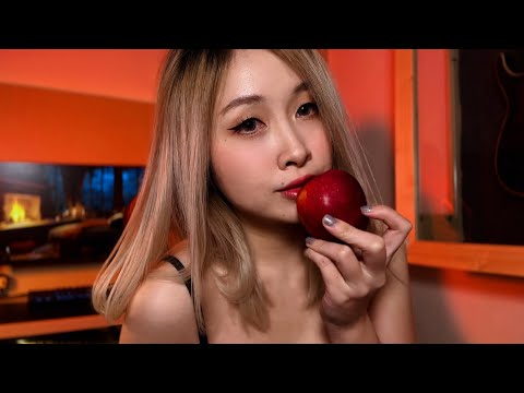 Intense Close-Up Crunchy Apple Sounds ASMR