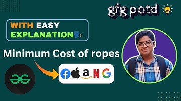 Minimum Cost of ropes | gfg potd today | 11-09-2024 | Problem of the day #day163