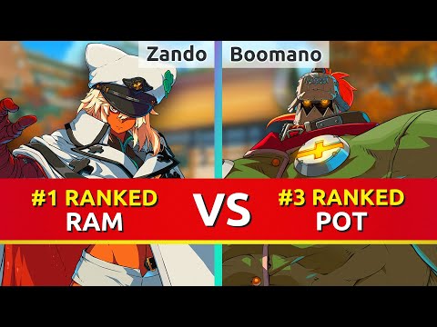 GGST ▰ Zando (#1 Ranked Ramlethal) vs Boomano (#3 Ranked Potemkin). Guilty Gear Strive