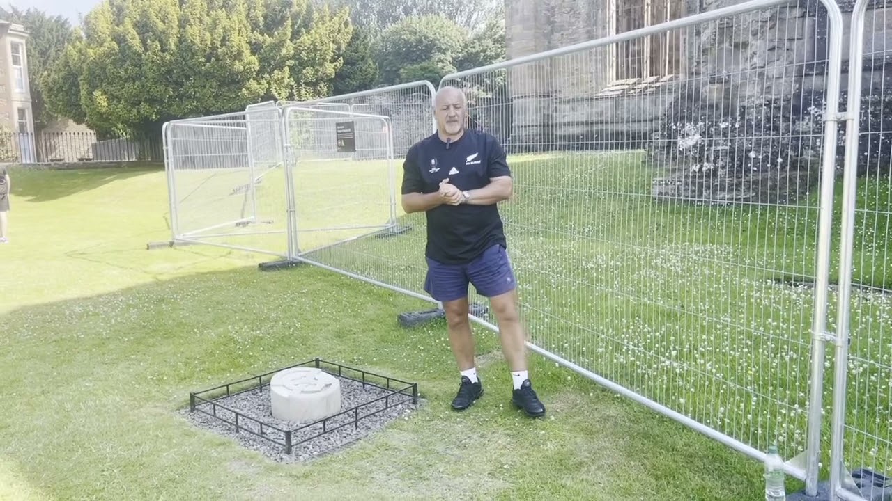 Melrose Abbey where the heart of Robert the Bruce is said to be buried.